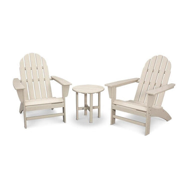 POLYWOOD Vineyard 3-Piece Adirondack Set - Sand